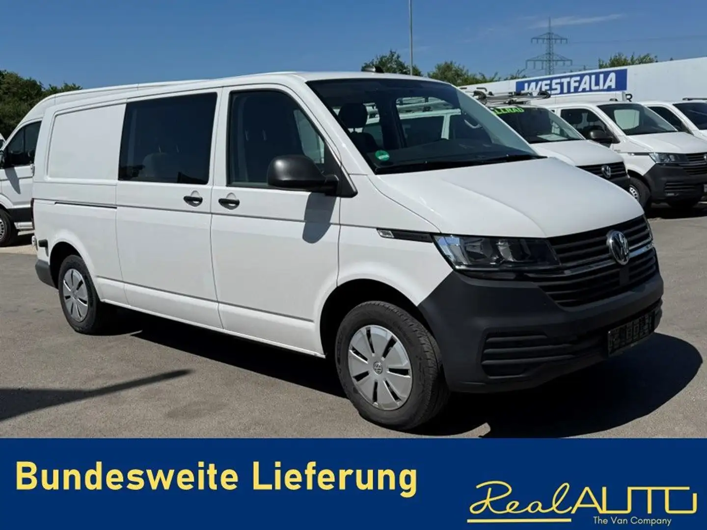 Volkswagen T6 Transporter 6.1 Kasten/Mixto TDI LR AHK*NAVI Weiß - 1