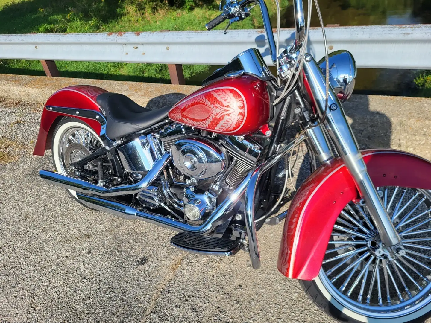 Harley-Davidson Heritage Softail CLASSIC FLSTC Czerwony - 1