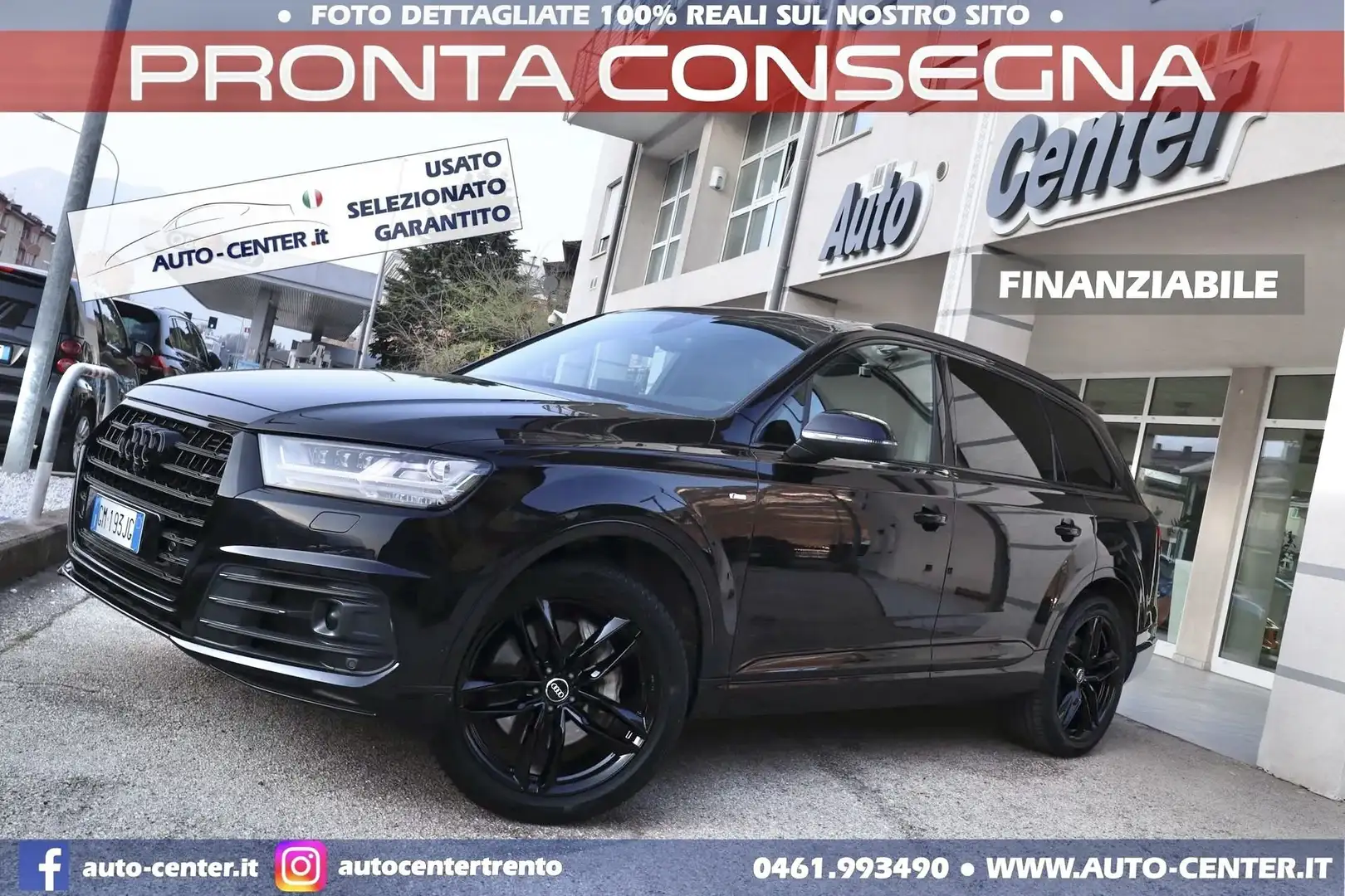Audi Q7 50 TDI quattro S-LINE 7POSTI GANCIO SLINE Noir - 1