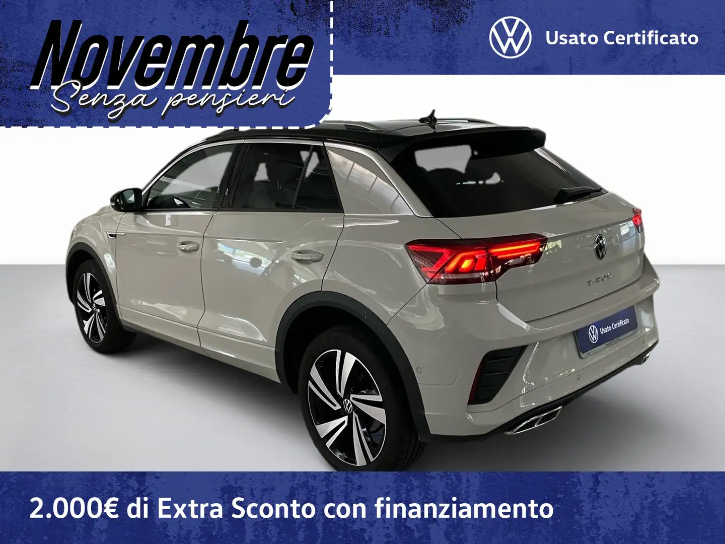 Volkswagen T-Roc 1.0 tsi r-line 110cv Gris - 2
