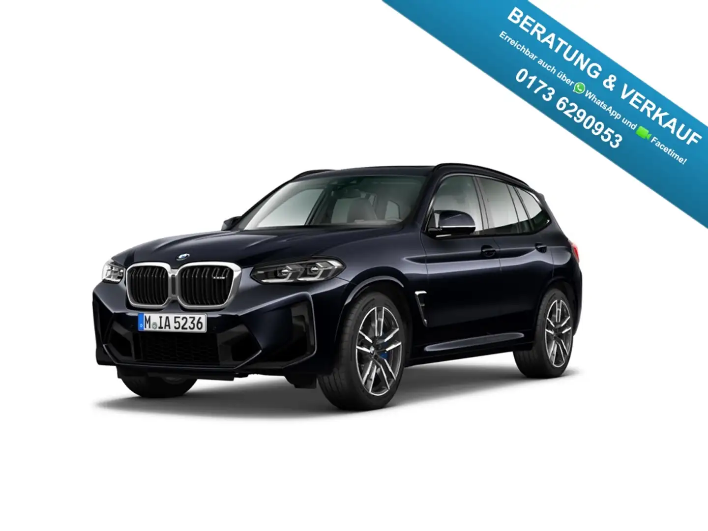 BMW X3 M xDrive Competition Laser Pano HuD 360° H/K Schwarz - 1