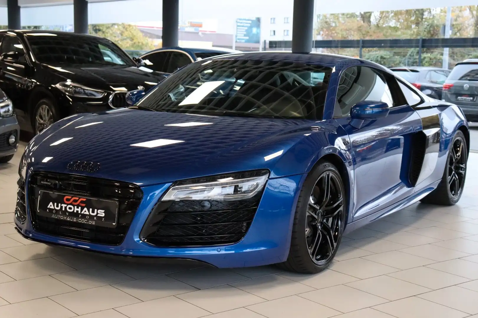 Audi R8 Coupe 5.2 FSI Quattro|BLACK&BLUE|KAMERA|B&O| Bleu - 1
