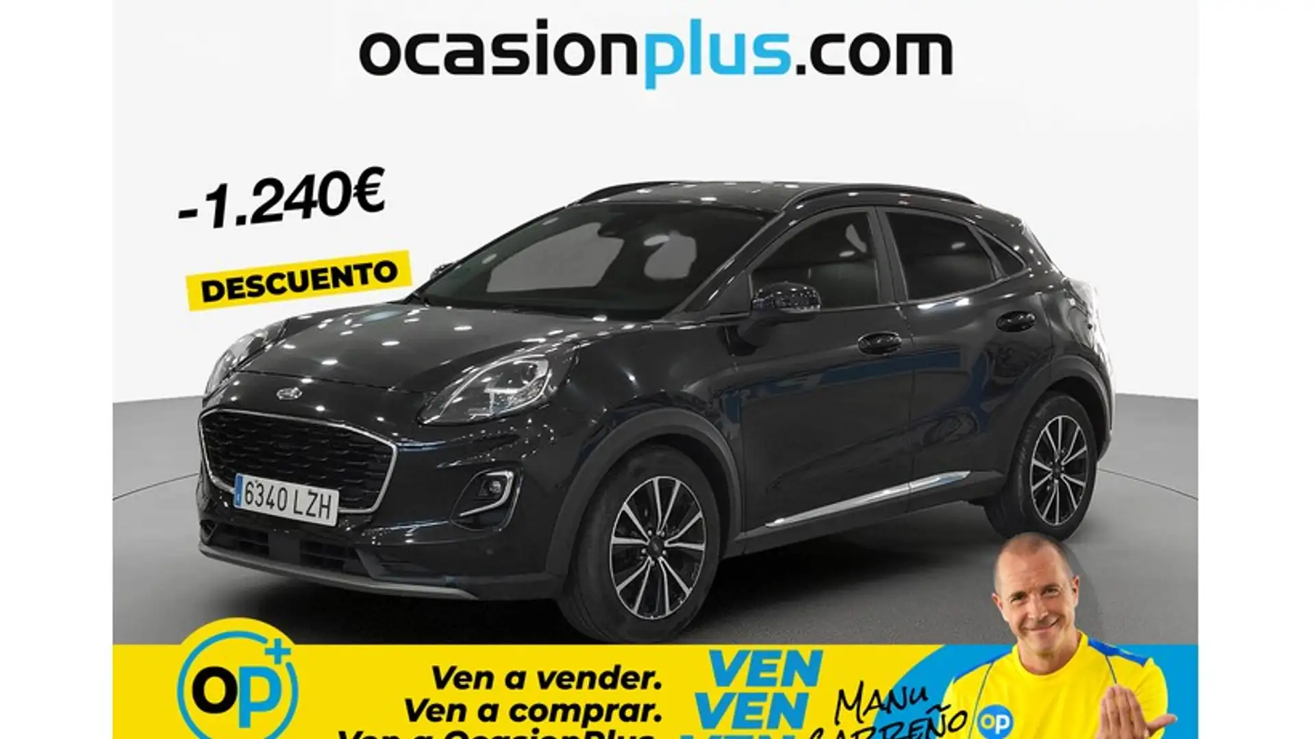 Ford Puma 1.0 EcoBoost MHEV Titanium Design 125 Negro - 1