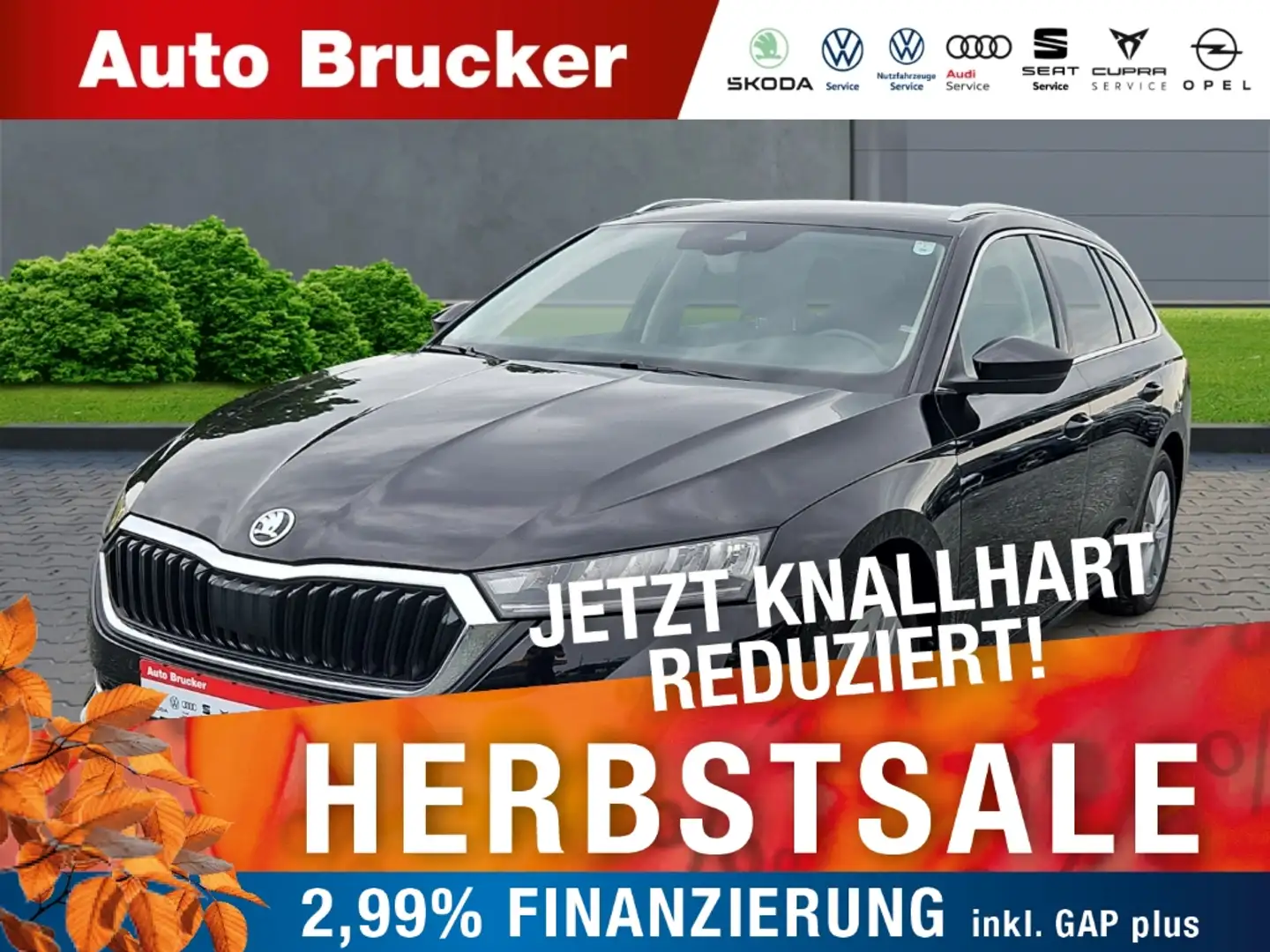 Skoda Octavia Combi Style 2.0 TDI+Anhängerkupplung+Navi+Sitzheiz Zwart - 1