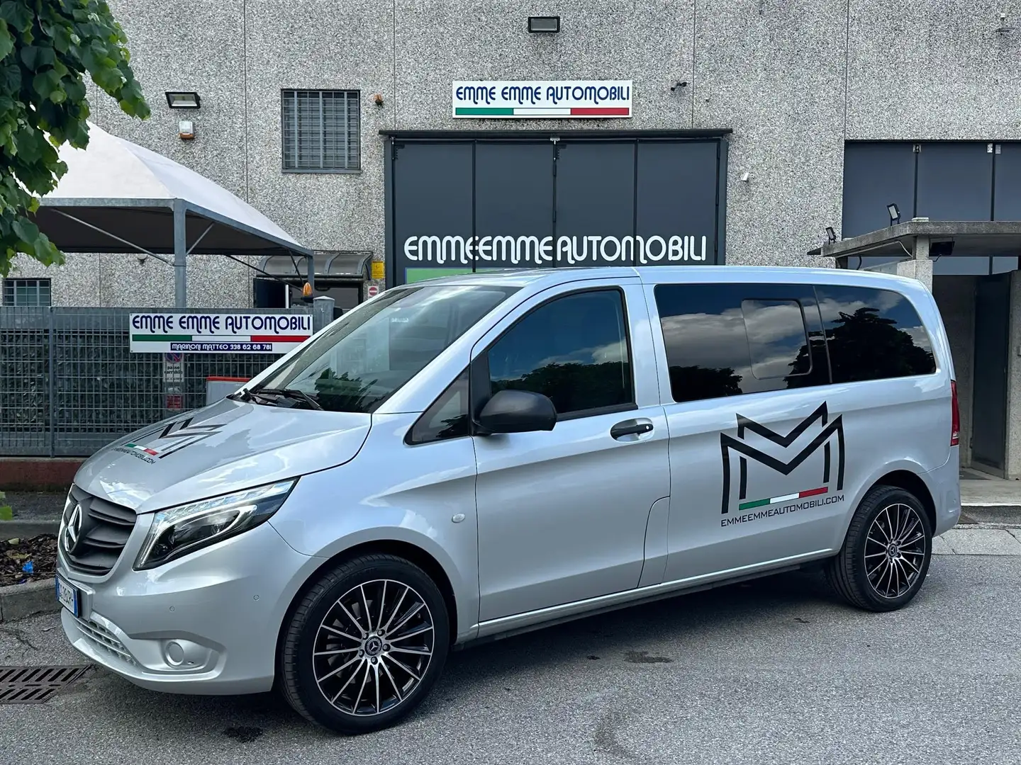 Mercedes-Benz Vito 114 CDI 4x4 Compact Tourer Pro Combi 9POSTI GANCIO Argent - 1