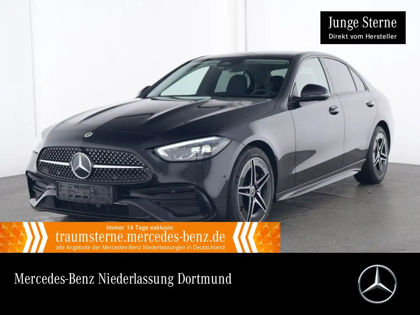 Mercedes-Benz C 180 AMG+NIGHT+LED+KAMERA+TOTW+KEYLESS+9G Schwarz - 1