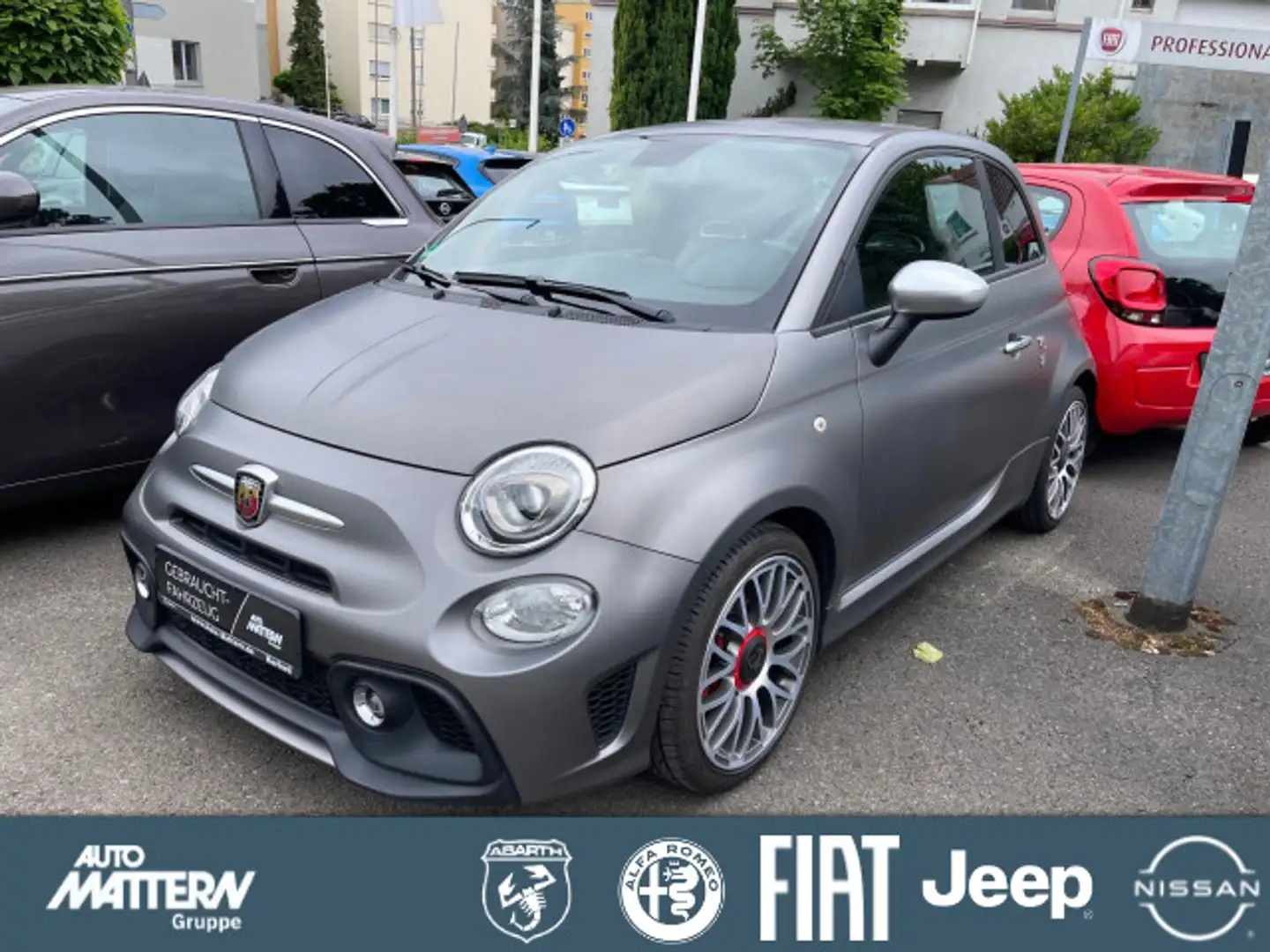 Abarth 500 Klimaaut.|NAVI|PDC|CarPlay|1.Hd Leder braun Grau - 1