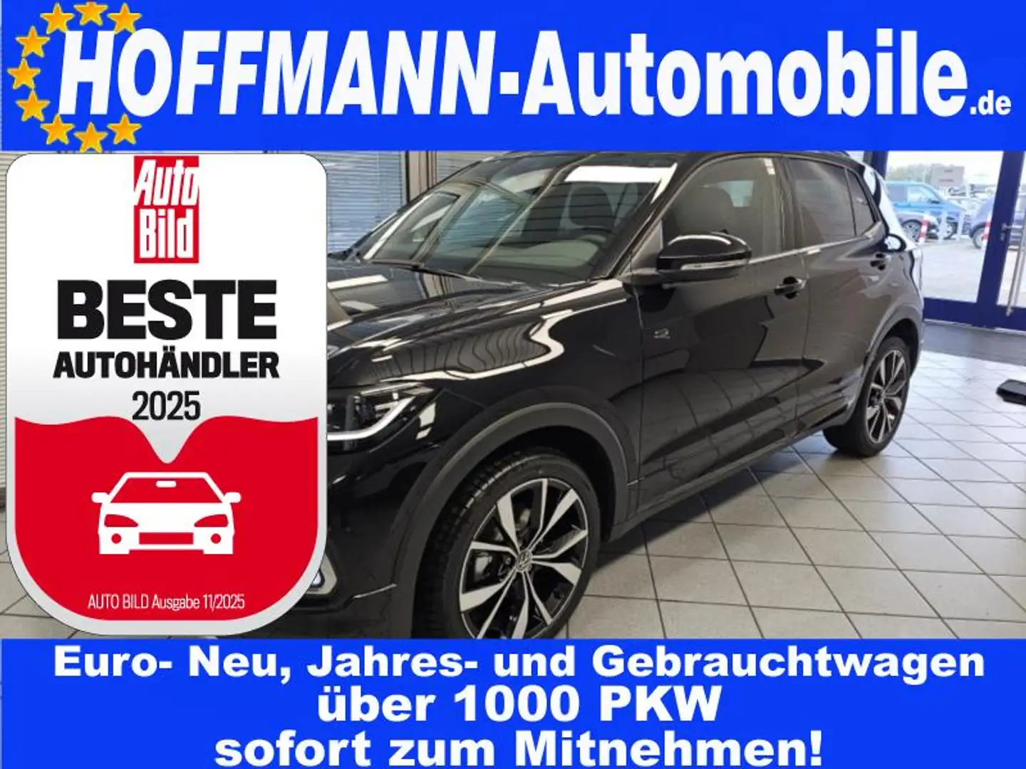 Volkswagen T-Cross R-Line AHK,Climatr.,Kamera,Sitzhzg.,met. Negru - 1