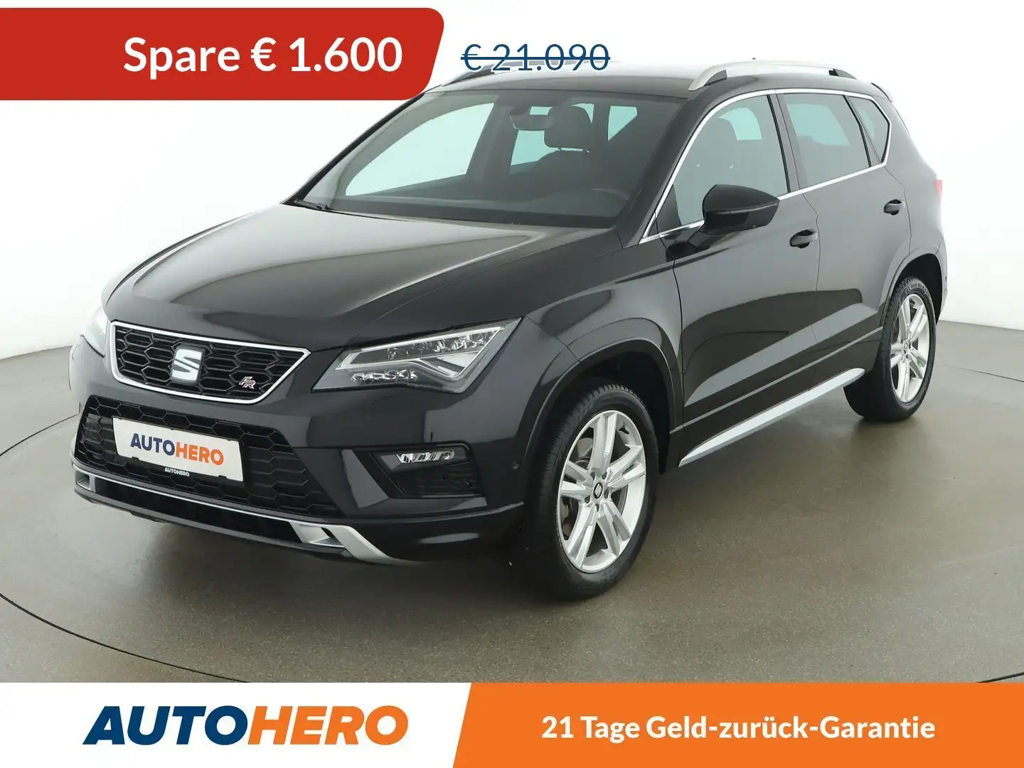 SEAT Ateca 1.4 TSI ACT FR 4Drive Aut. *LED*NAVI*SHZ*AHK*CAM* Schwarz - 1