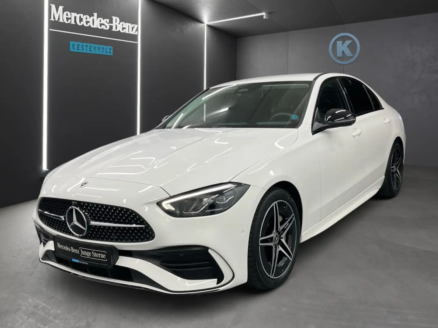 Mercedes-Benz C 200 d Edition AMG+NIGHT+AHK+DISTR+PARK Weiß - 2