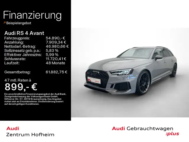 Audi RS4 *280 km/h*Keramik*Matrix*Virtual*Navi+