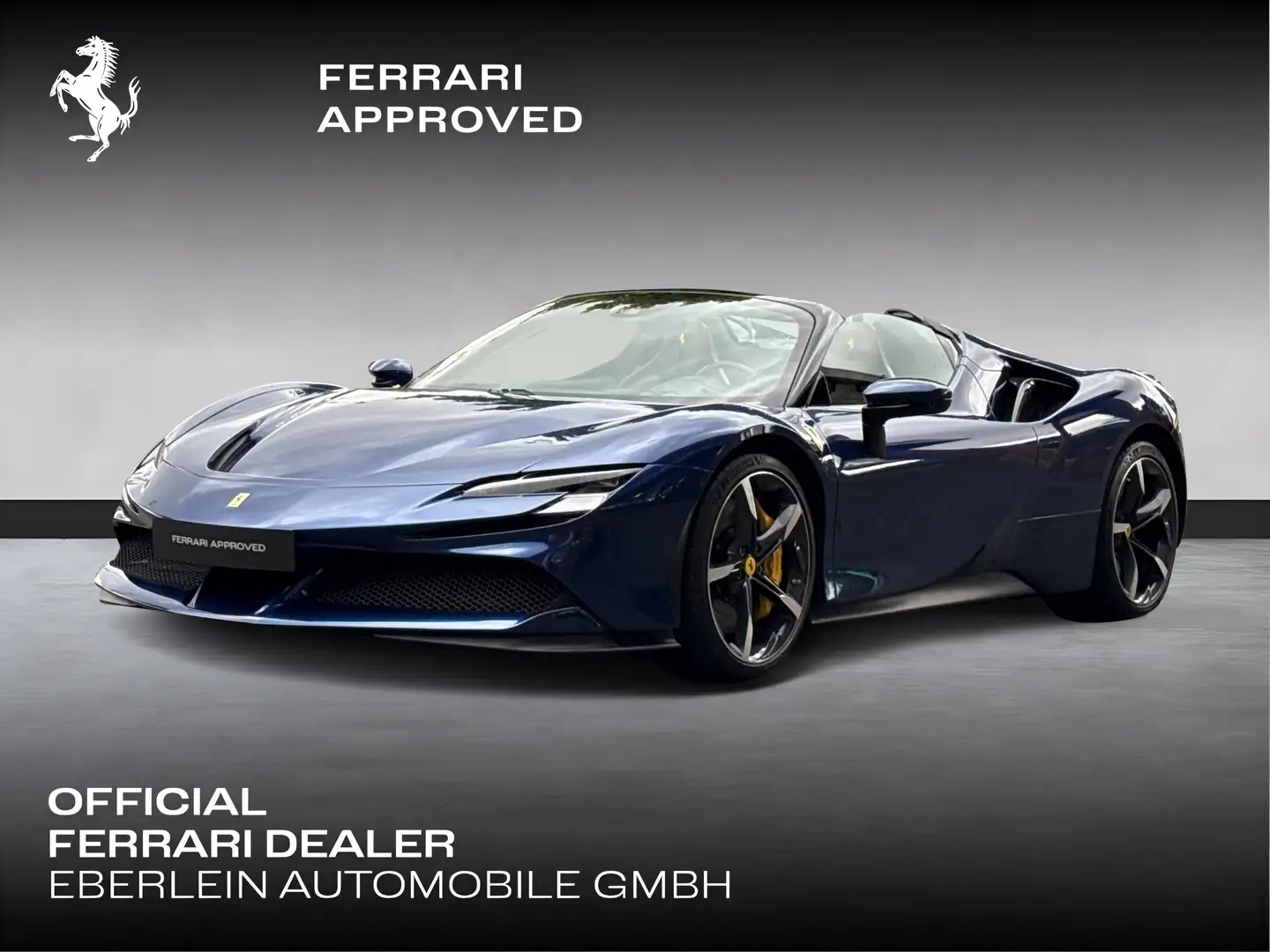 Ferrari SF90 Spider *Embleme*Navi*PDC*Klima*Leder* Blau - 1