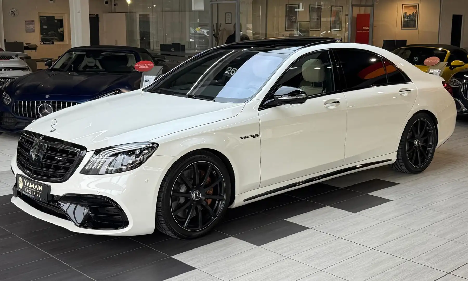 Mercedes-Benz S 63 AMG *First-Class*3xTV*StHzg*DriversP*Chauf Weiß - 2