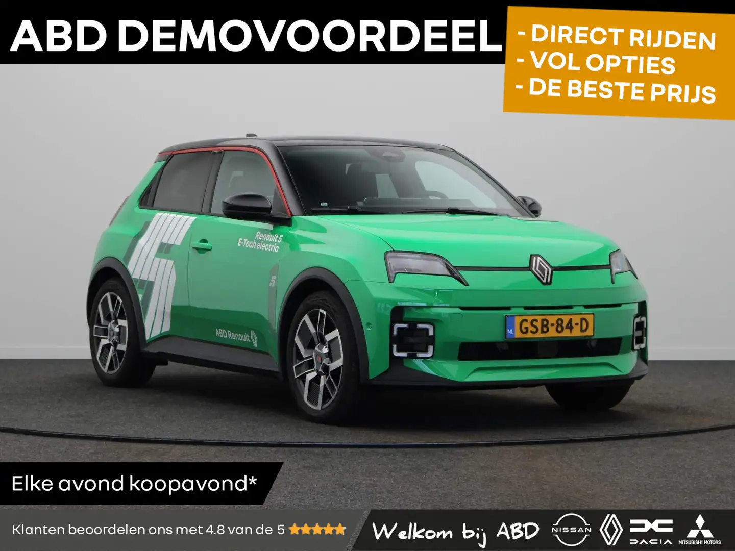 Renault R 5 comfort range techno 52 kWh | Stoel- en stuurwielv Vert - 1