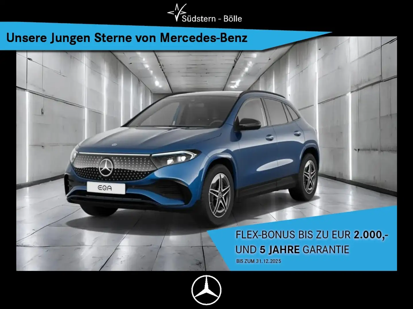 Mercedes-Benz EQA 350 4M AMG+AMBIENTE+DISTRO+MEMORY+NIGHTP. Blau - 1
