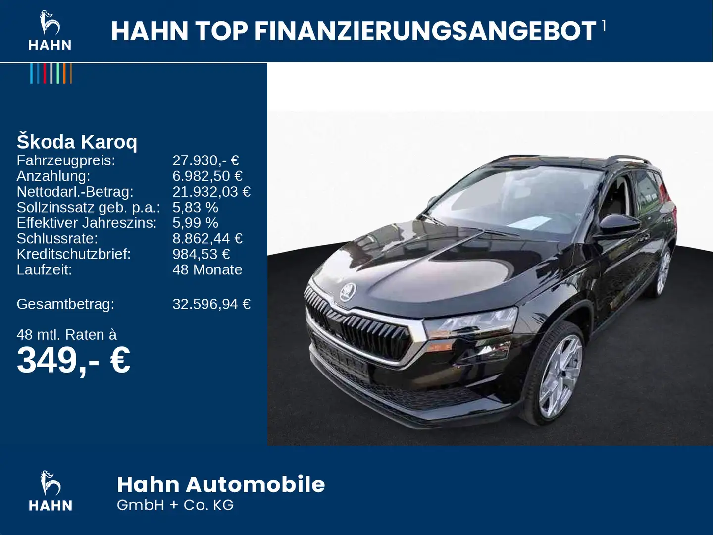 Skoda Karoq 1.5 TSI DSG Style Navi PDC CAM Sitzhzg LED Schwarz - 2