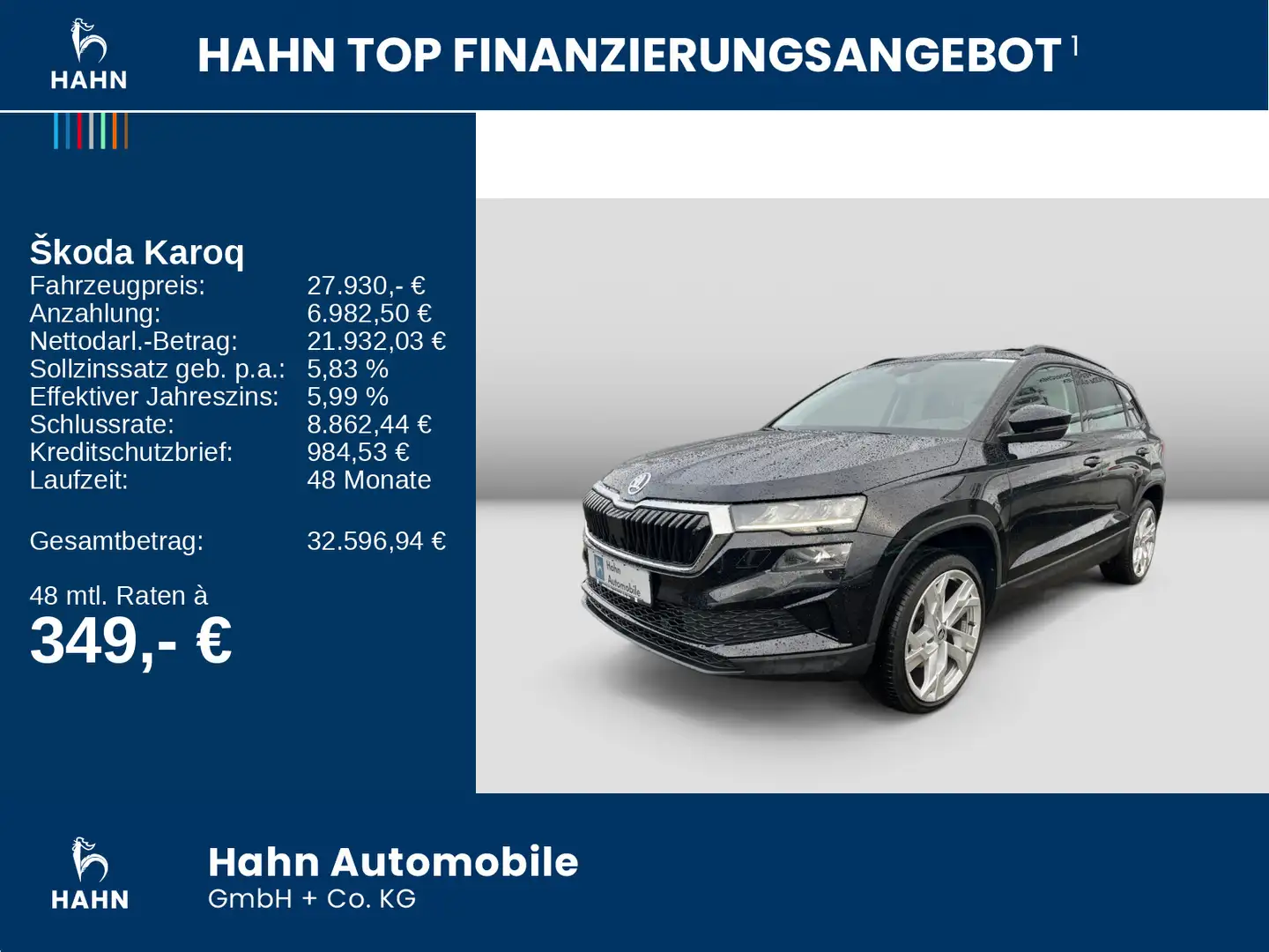 Skoda Karoq 1.5TSI DSG Style Navi PDC CAM Standhzg LED Schwarz - 2
