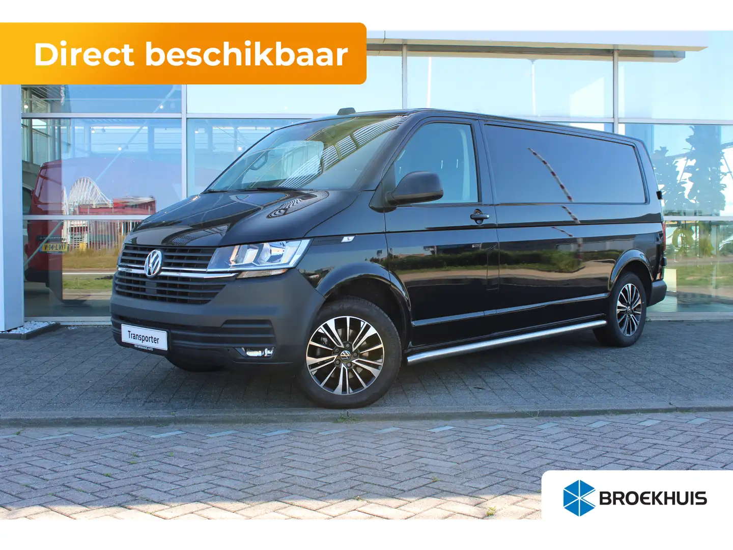 Volkswagen Transporter Comfortline | 110 pk | L2 | Trekhaak | Handgeschak Zwart - 1