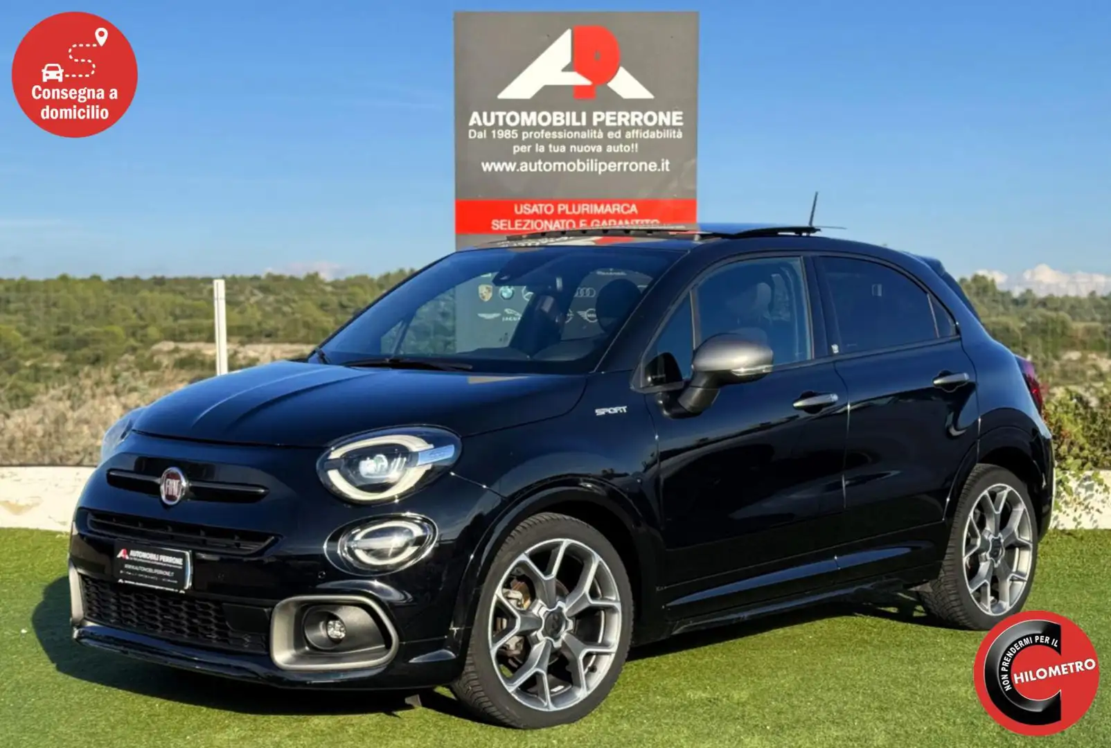 Fiat 500X 1.0 T3 120cv SPORT - B/GPL (Tetto/APP/Navi/Retro) Noir - 1