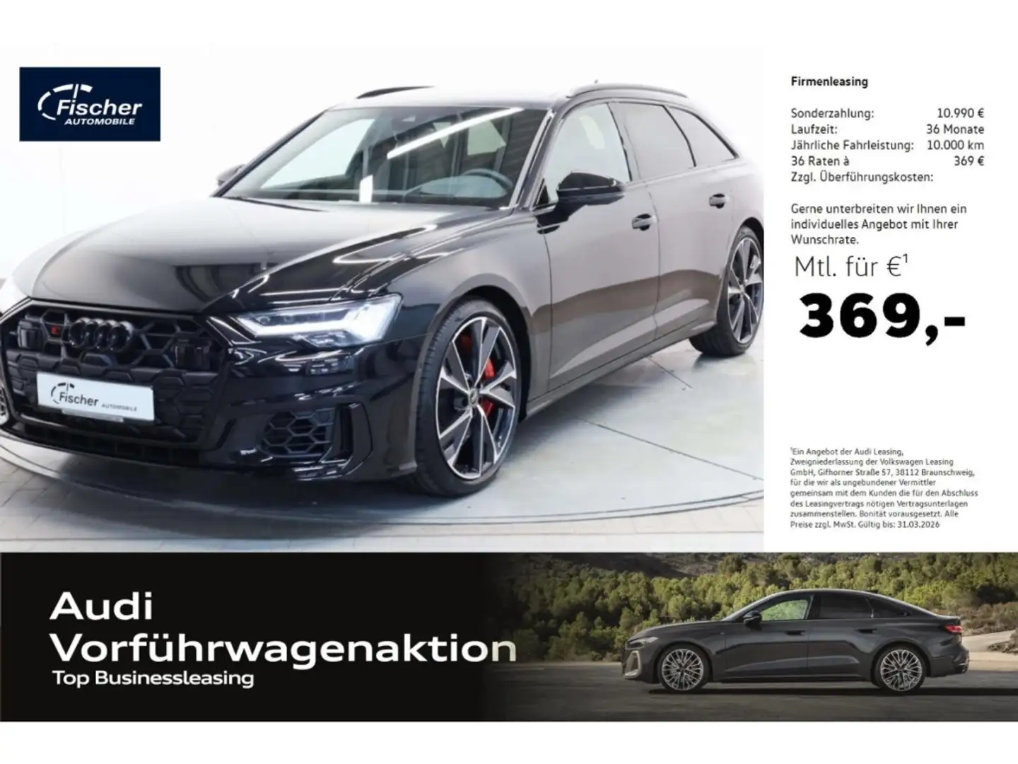 Audi S6 Avant TDI quattro Schwarz - 1