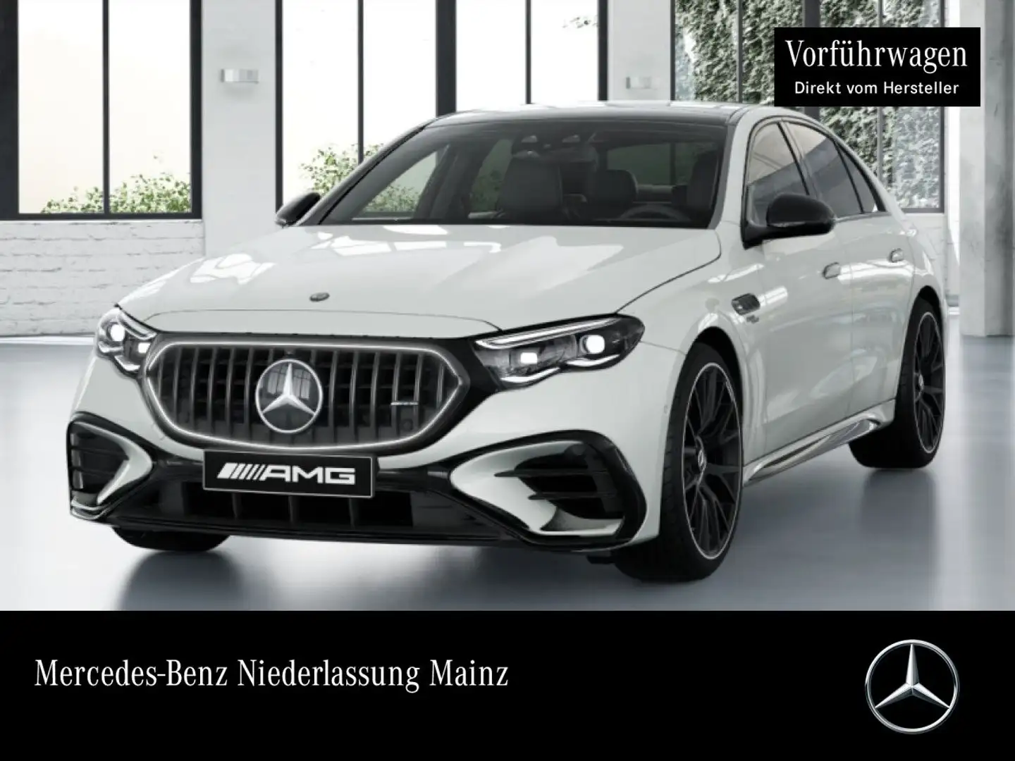 Mercedes-Benz E 53 AMG 4M Hybrid Driversp Fahrass Pano Burmester Weiß - 1