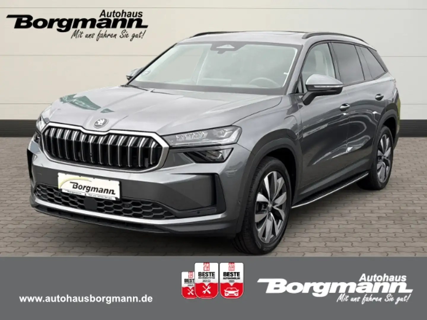 Skoda Kodiaq 1.5 Selection Hybrid Anhängerkupplung - Massagesit Grijs - 1