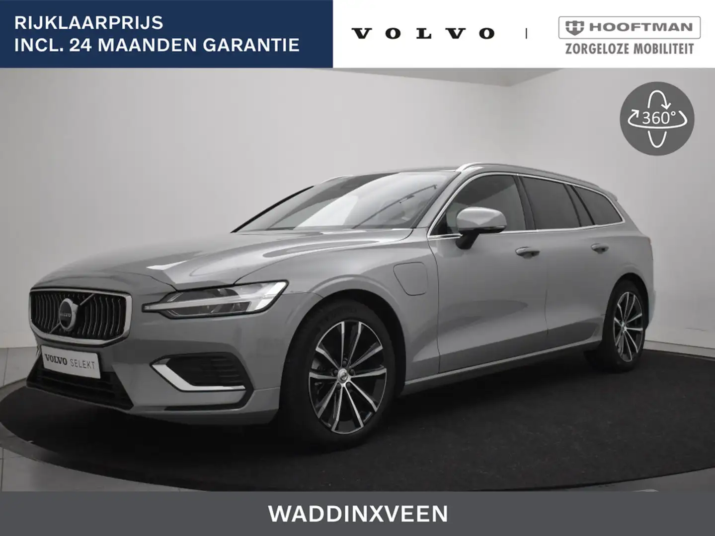 Volvo V60 T6 PLUG-IN HYBRID ESSENTIAL EDITION LEDER GOOGLE M Gris - 1