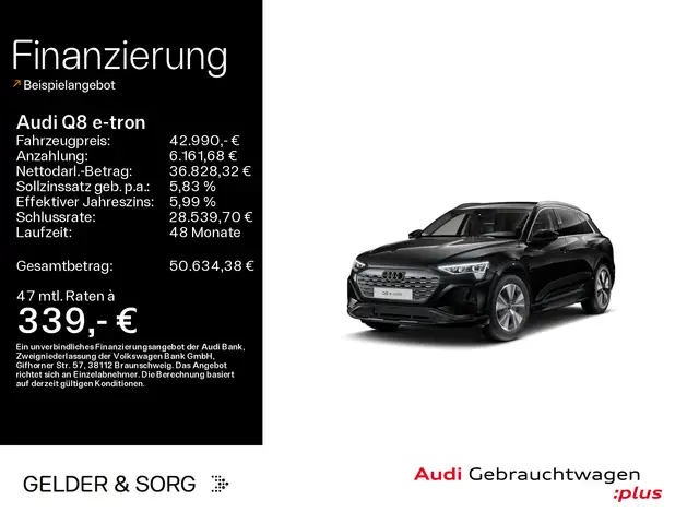 Audi Q8 e-tron 50 quattro 476km/WLTP*Matrix*Air*360°