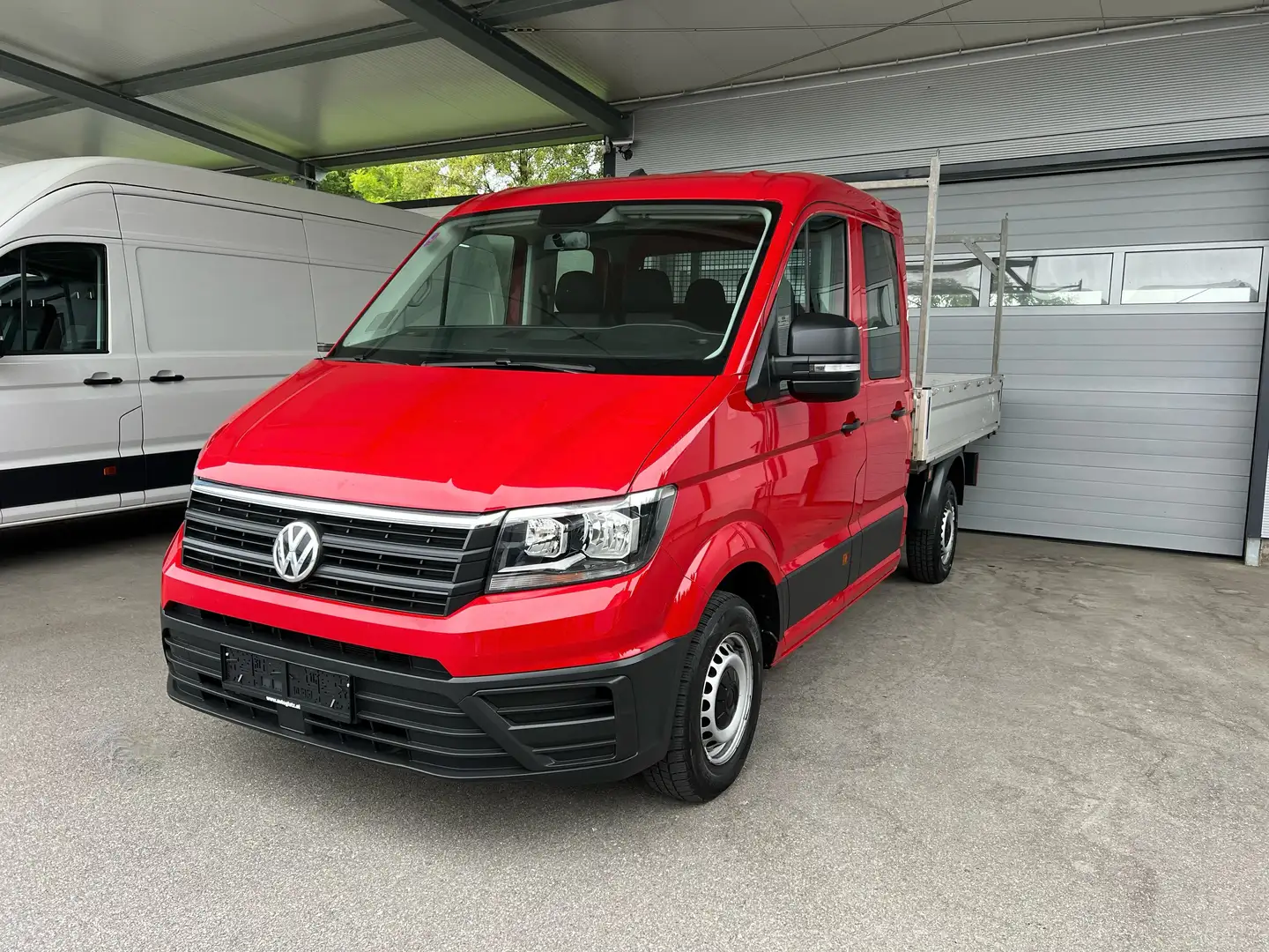 Volkswagen Crafter Doka-Pritsche L3 2,0 TDI 7 SITZE/KLIMA/STDHZ Rot - 2