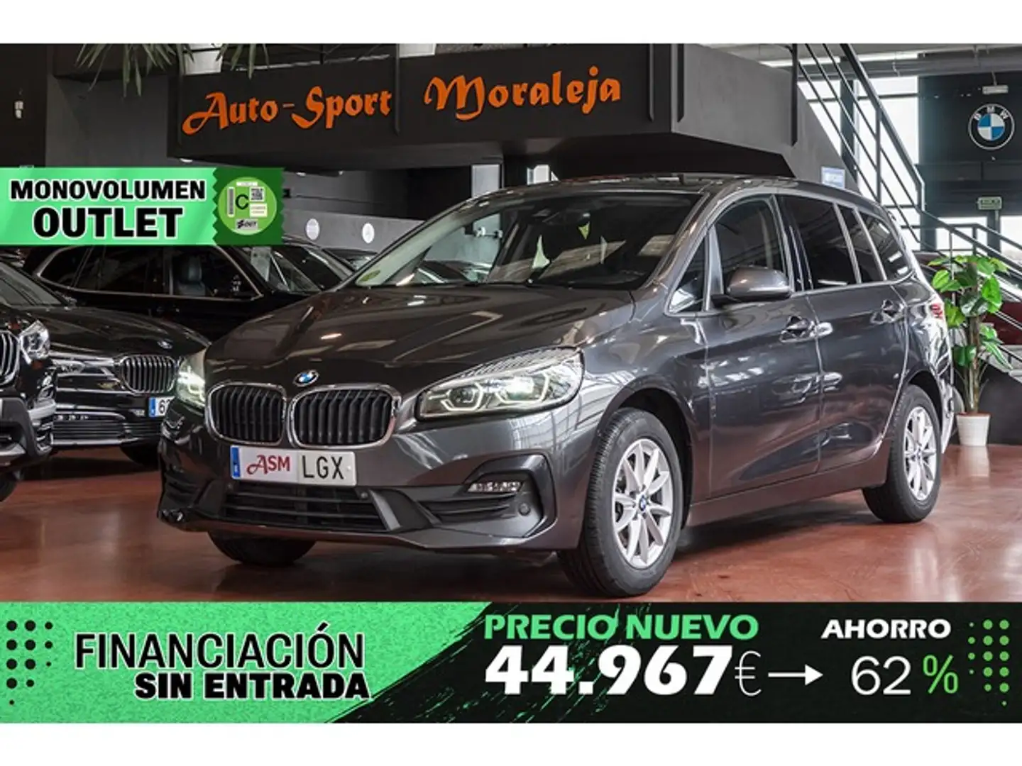 BMW 216 216dA Gran Tourer Gris - 1