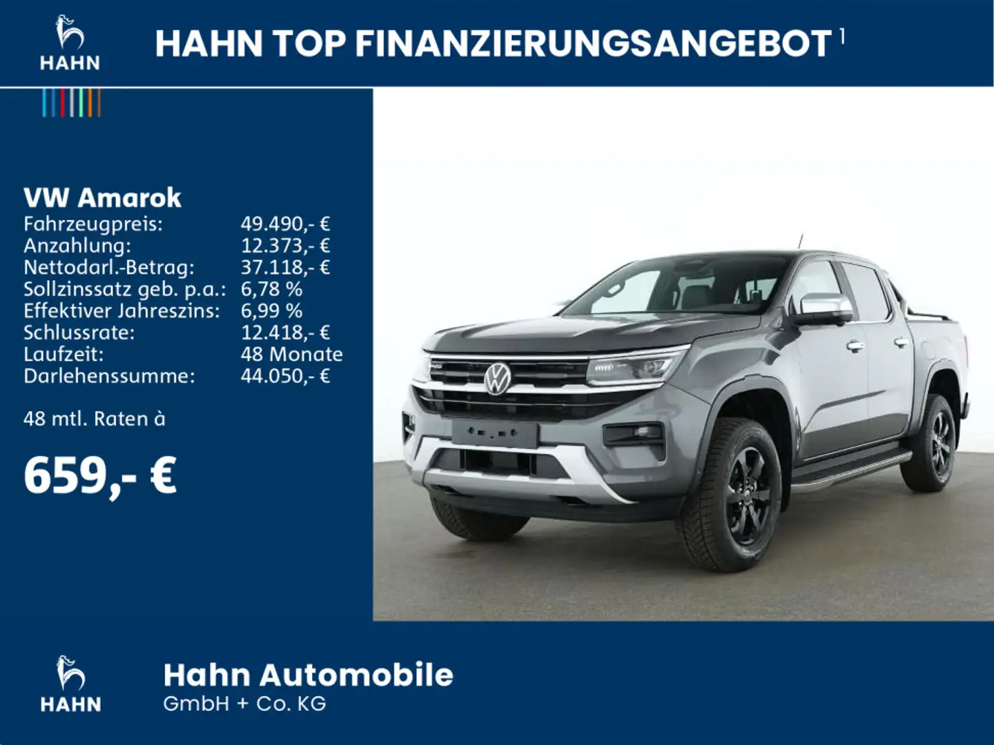 Volkswagen Amarok Style 3,0TDI 177kW V6 HARMAN-KARDON elSIT Grau - 2