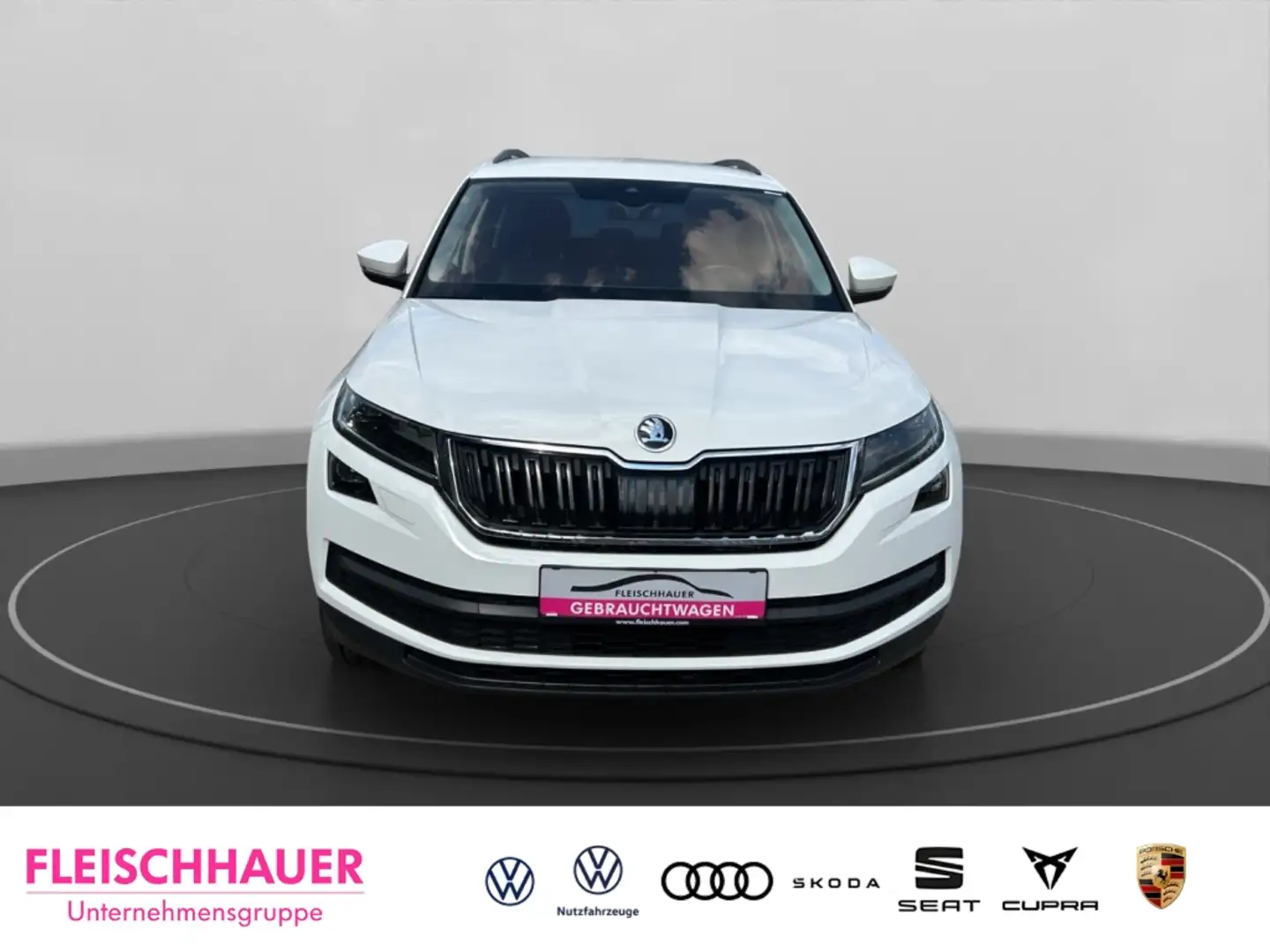 Skoda Kodiaq Clever 4x4 2.0 TSI DSG+LED+DAB+NAVI+SHZ Weiß - 2