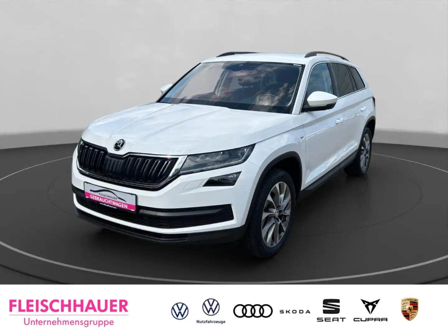 Skoda Kodiaq Clever 4x4 2.0 TSI DSG+LED+DAB+NAVI+SHZ Weiß - 1