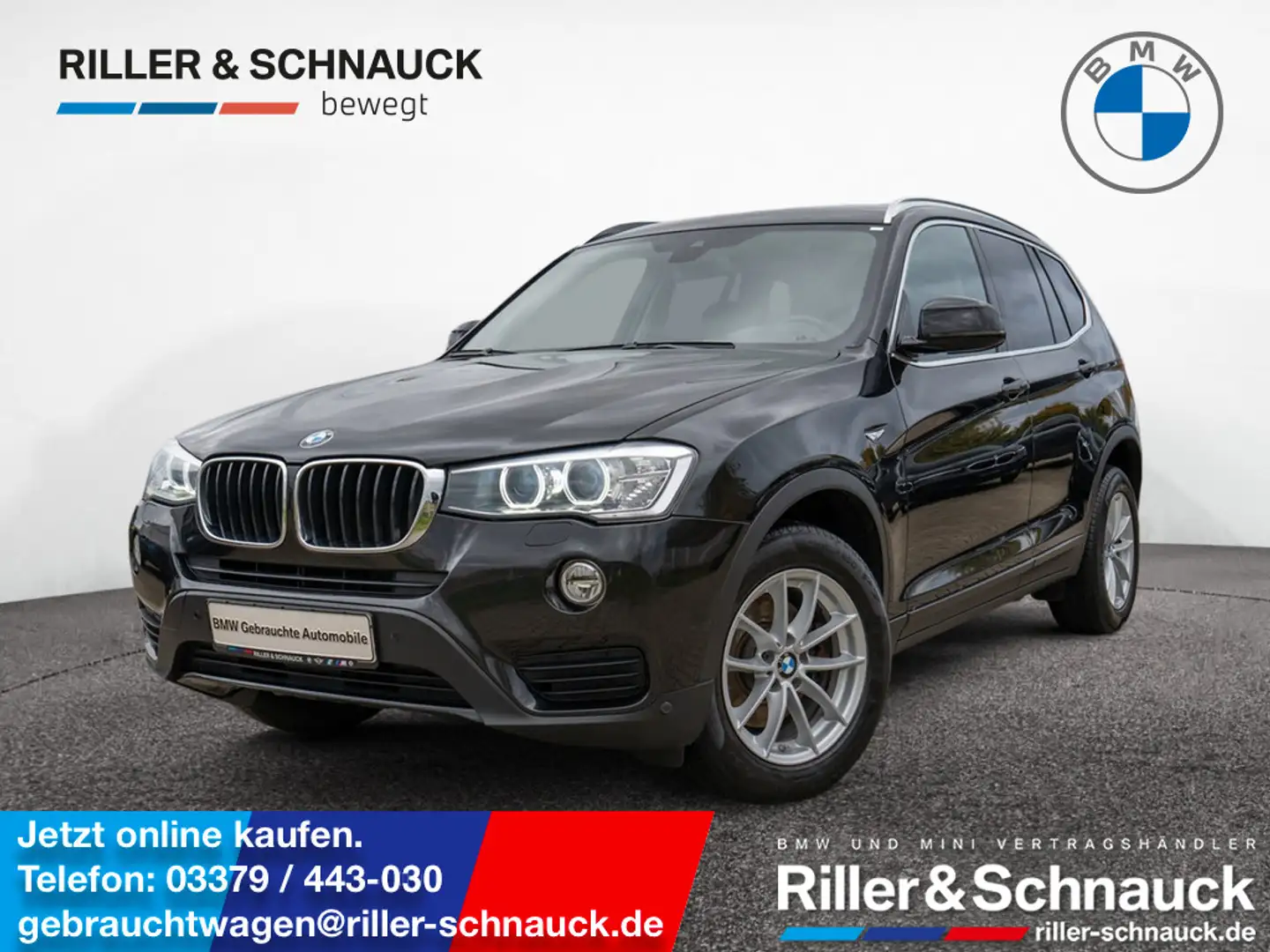 BMW X3 xDrive 20d Advantage SHZ NAVI AHK HUD PANO Schwarz - 1