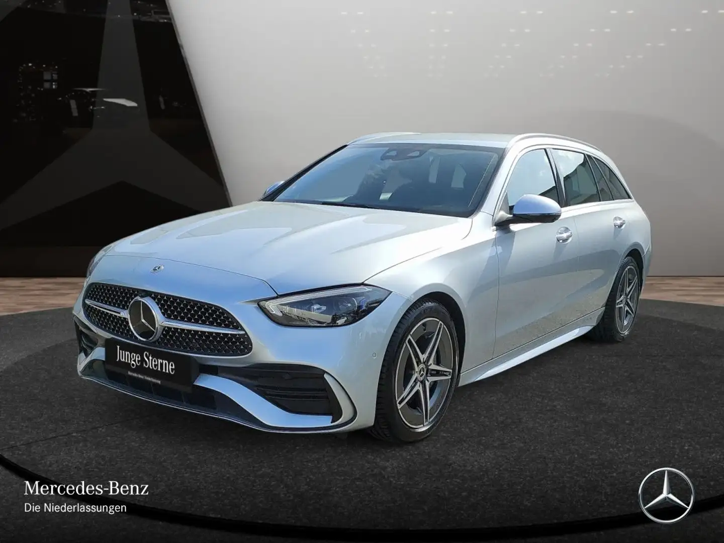 Mercedes-Benz C 180 T AMG+360+KEYLESS+9G Silber - 2