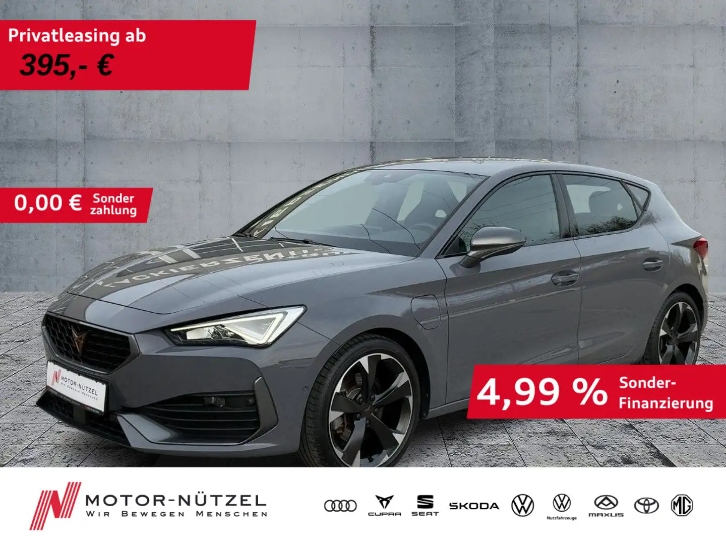 CUPRA Leon 1.4 TSI eHYBRID LED+ACC+DCC+NAV+APP+SHZ+RFK Grau - 1