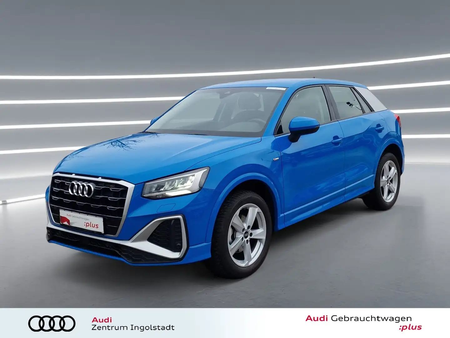 Audi Q2 35 TFSI S line LED NAVI AHK ACC Kamera Keyless Bleu - 1