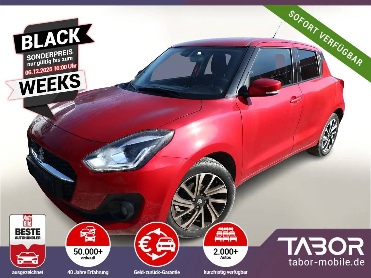 Suzuki Swift 1.2 Dualjet 83 Comfort+ LED ACC KeyL Kam Rot - 1