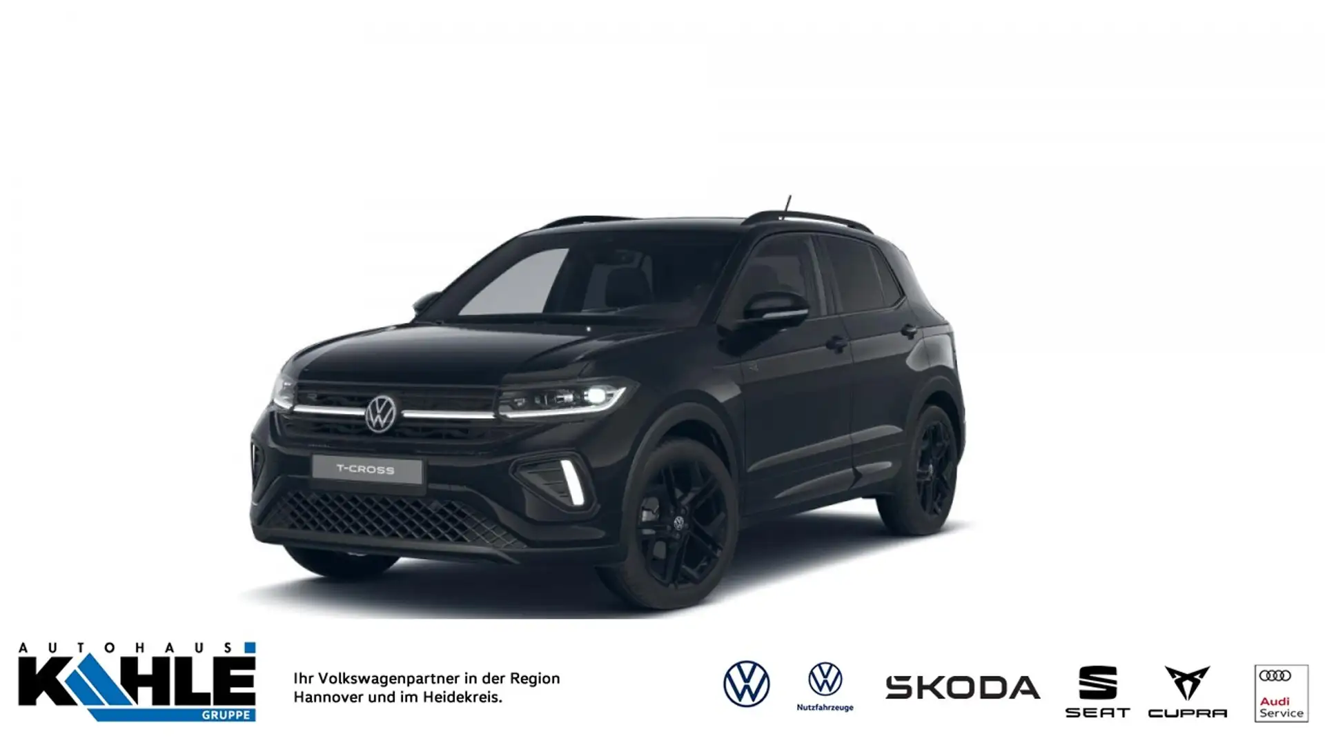Volkswagen T-Cross 1.5 TSI DSG ACT R-Line Black Style AHK RFK Navi Fa Schwarz - 1