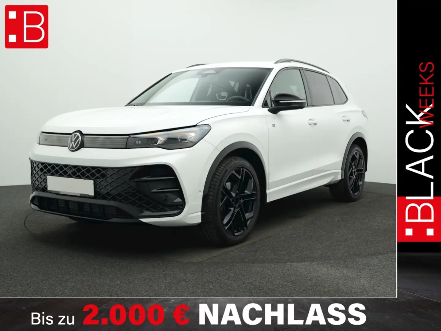 Volkswagen Tiguan 1.5 eTSI DSG R-Line BLACK-STYLE ALU 20 AHK H+K Weiß - 1