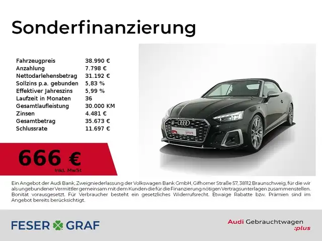 Audi S5 Cabriolet 3.0 TFSI quattro Navi / B&O / Matrix / K