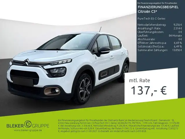 2023 Citroen C3 in White for sale