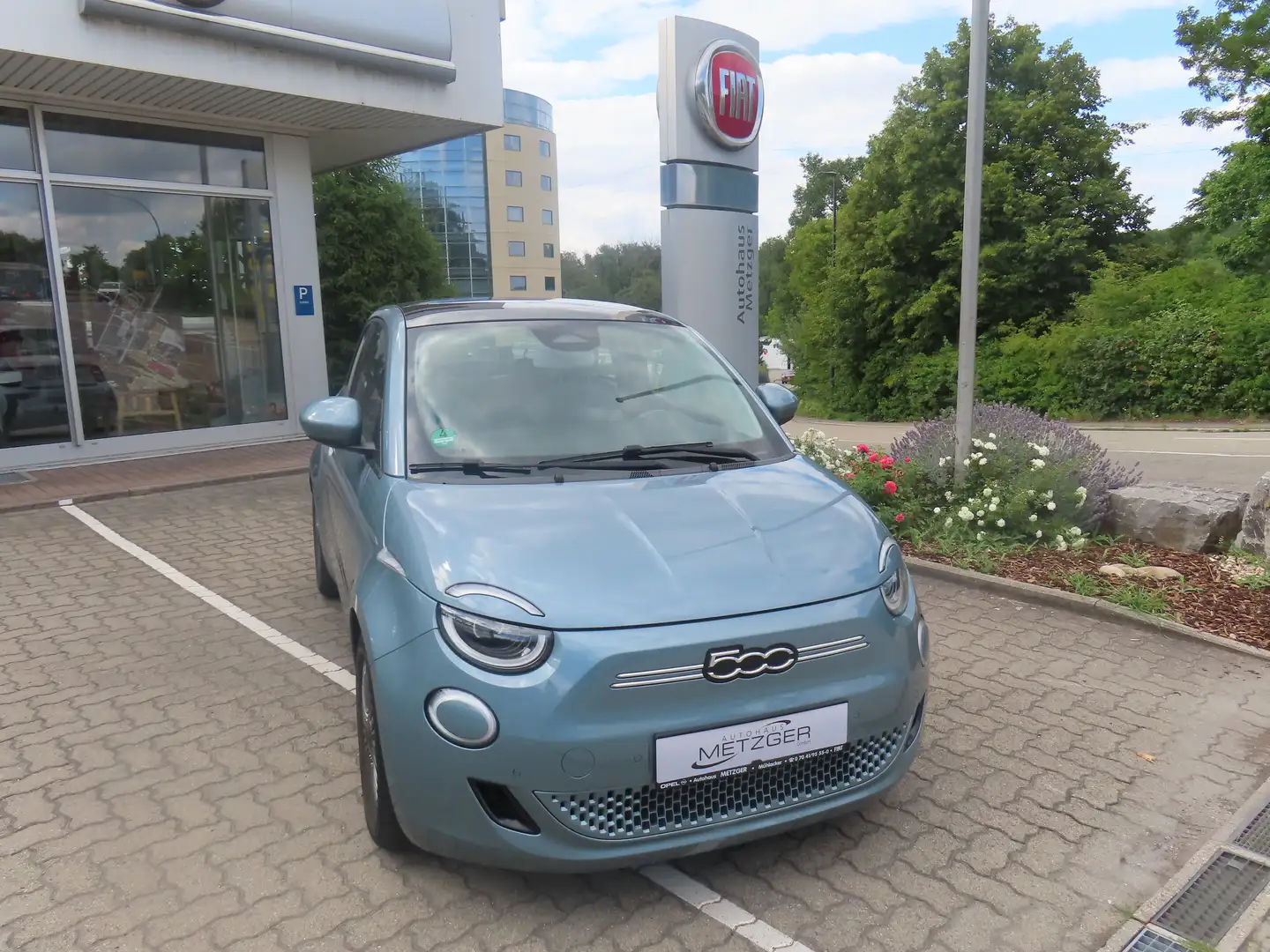 Fiat 500e Icon Akku 42,0 kWh  *Panoramaglasdach* Blau - 1