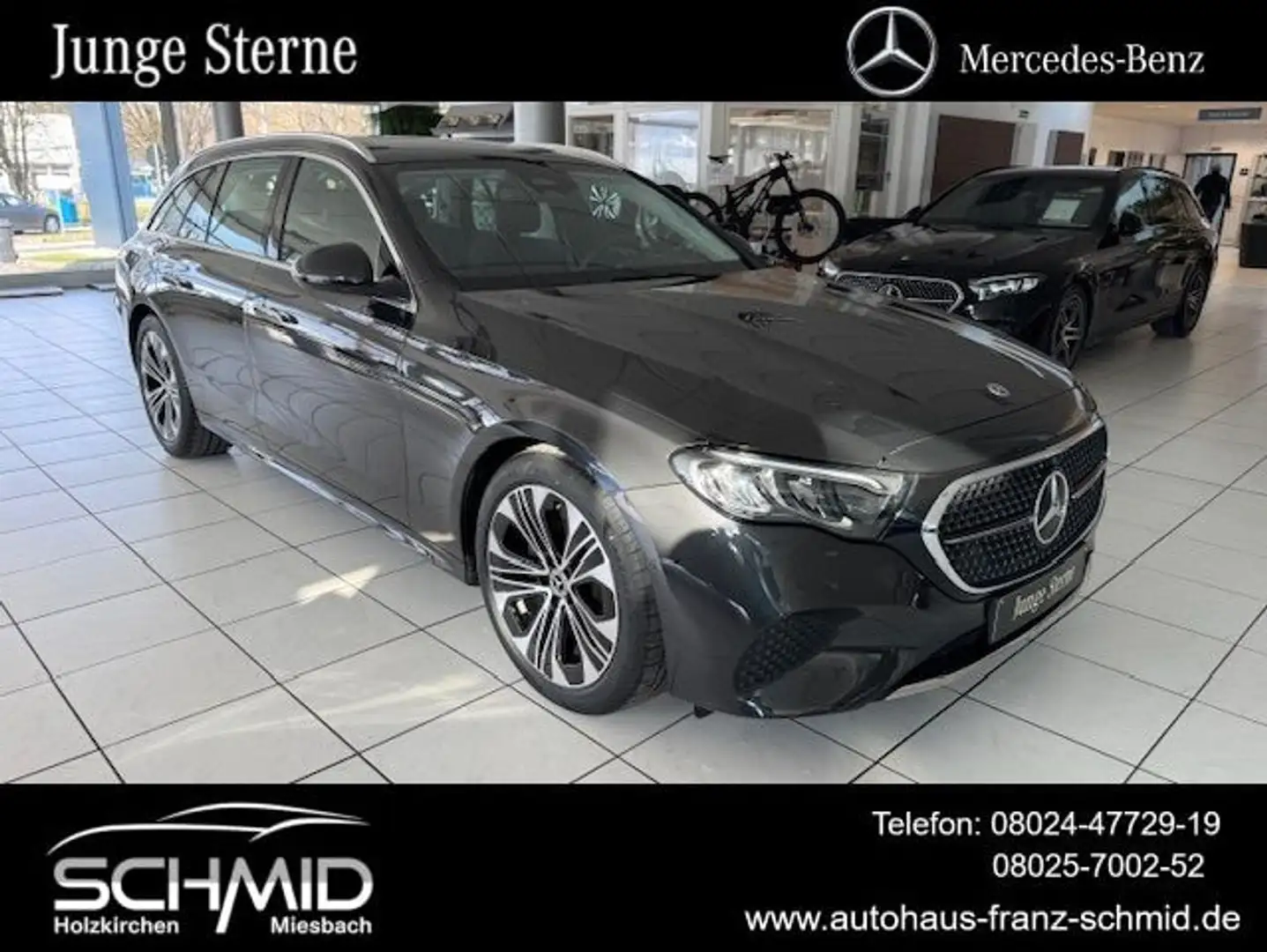 Mercedes-Benz E 220 d T Avantgarde 214 Int/Ext Pano AHK Winter Grau - 1