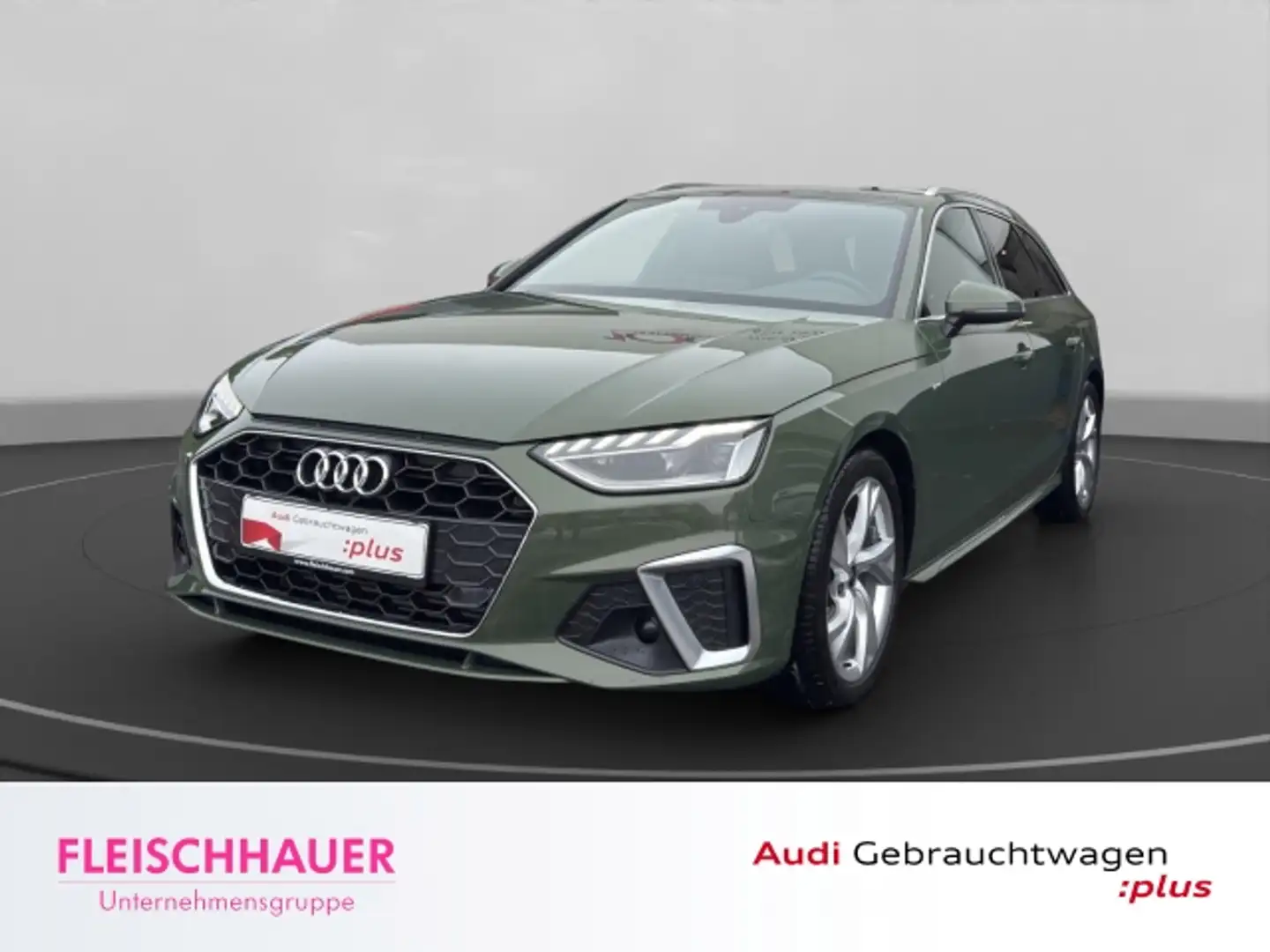 Audi A4 Avant 35 TFSI S LINE AHK+PANO+NAVI+LEDER+DC Grün - 1