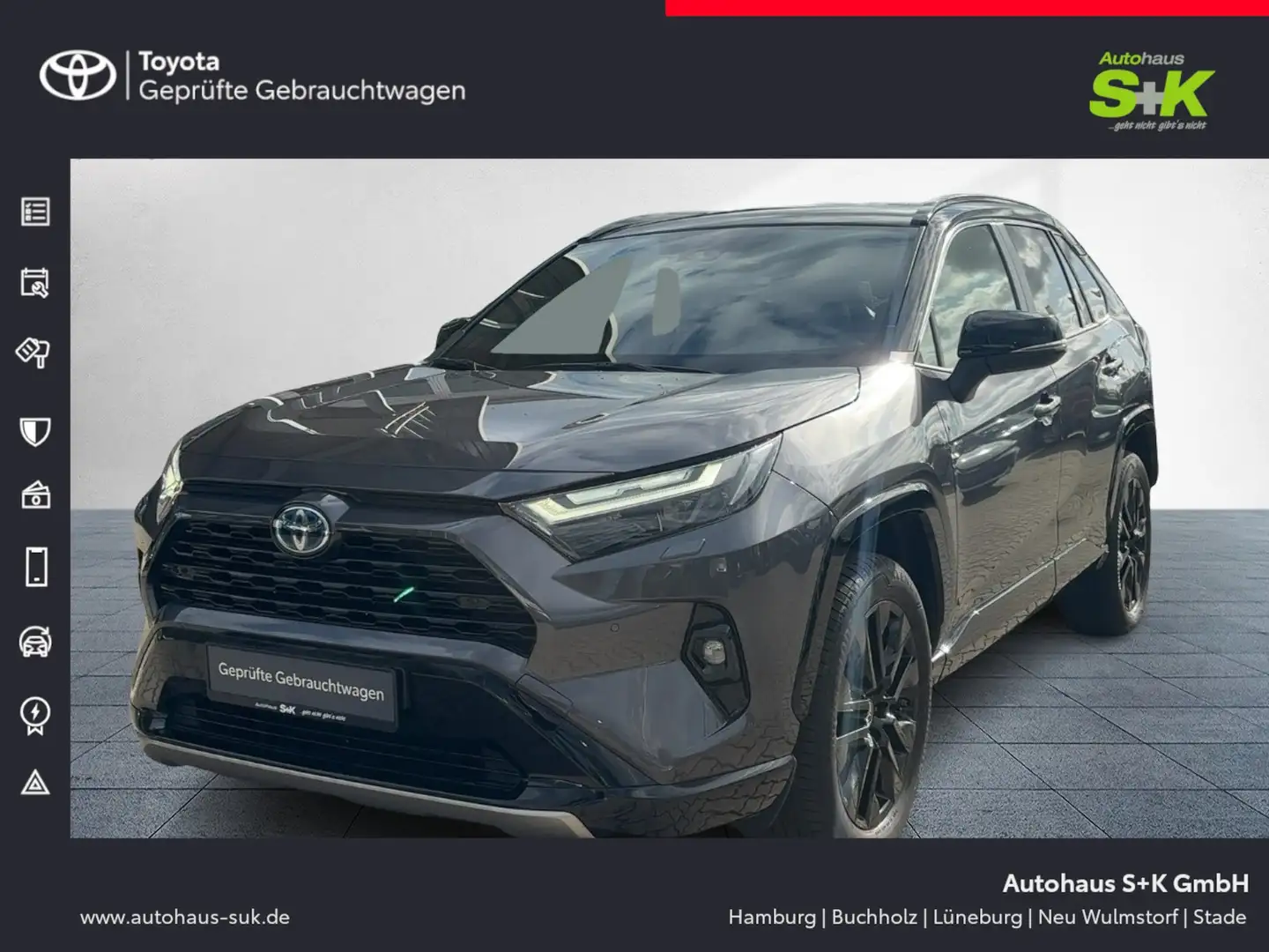 Toyota RAV 4 2,5 Hybrid Style Selcetion 4x2*Carplay*R-Kamer** Gris - 1
