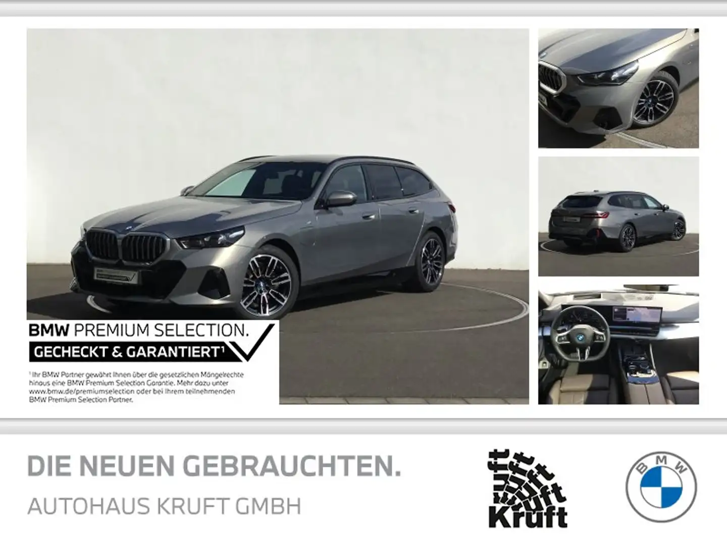 BMW 530 e Touring M SPORT+PANO+AHK+KAMERA+B&W SOUND Grau - 1