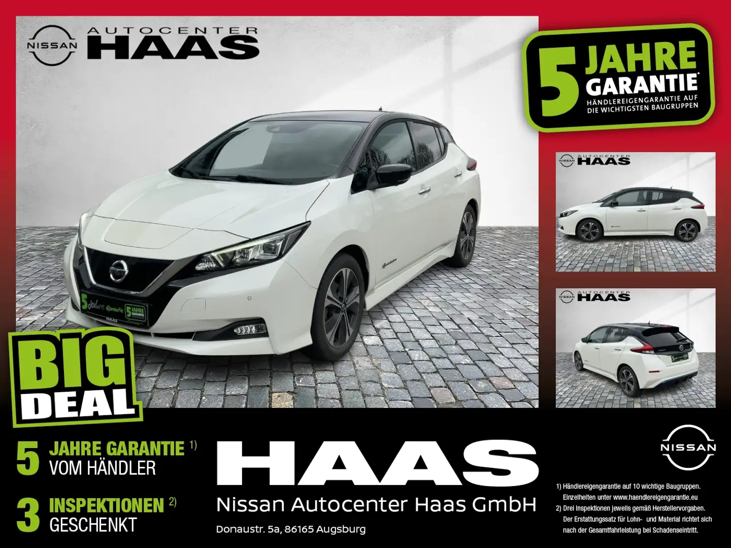 Nissan Leaf Tekna 360 ACC FLA KAM SpurH SpurW LM LED Nero - 1