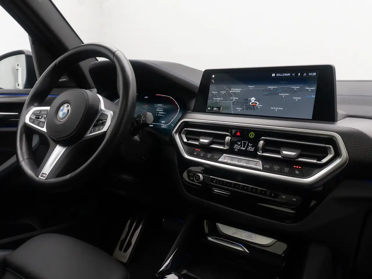 BMW X3 M Sport 360° HUD Laser H K Panorama 19, миниатюра 27