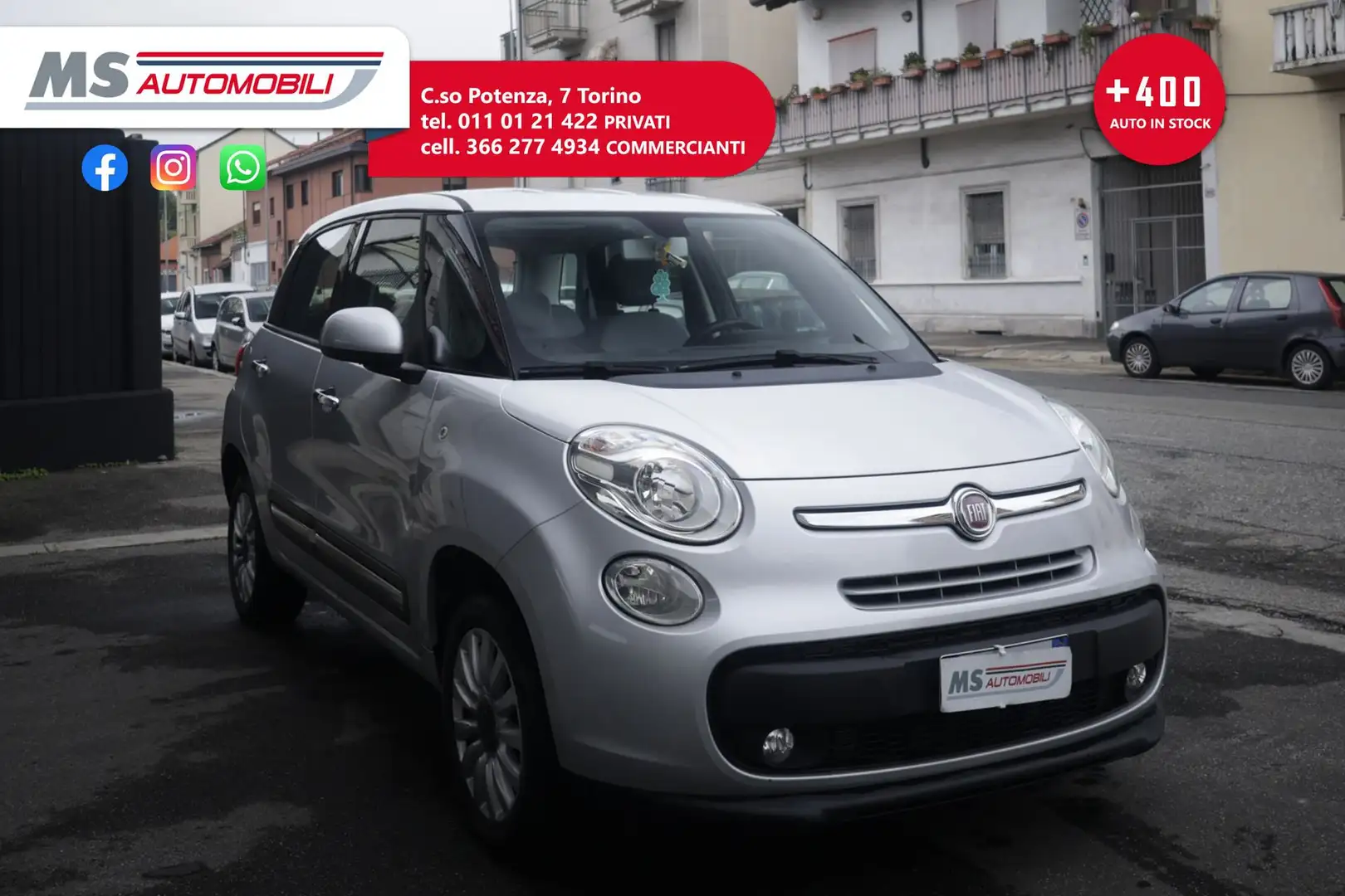Fiat 500L FIAT 500L 0.9 TwinAir Turbo Natural Power Lounge Szary - 1